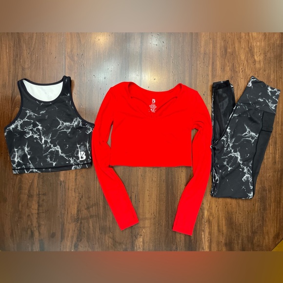 Buffbunny Set 2 Tops 1 Legging Size Small Workout Athleisure CrossFit Lift Yoga - Picture 16 of 16